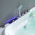 欧贝姿卫浴（oubeizi）欧式家用浴缸独立式小户型冲浪按摩恒温加热泡澡池成人亚克力浴池 顶配浴缸（彩灯泡泡+臭氧蓝牙） 1.40米
