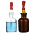 玻璃滴瓶30ml60ml实验室透明棕色试剂瓶红胶头管滴管分装滴瓶 60ml白滴瓶含胶帽