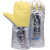 安百利 耐高温手套500度 芳纶铝箔隔热劳保手套 36厘米ABL-S521