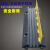 海斯迪克 HK-221 线槽减速带 pvc室内外护线压线板盖线板电缆保护槽橡胶线槽板 PVC盖板三线槽1000*300*55mm