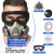 LISM防毒面具全面罩全脸喷漆专用防尘口罩防工业粉尘防护放毒氧气面罩 双罐(防尘)面具+防雾大眼罩+50
