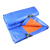 伏兴 篷布防雨布 塑料防水布遮雨遮阳pe蓬布 蓝桔色3米*3米