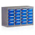 顶奈 零件柜工具柜电子元件物料盒零件盒存储柜 小盒20抽蓝色抽屉无门