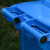 莫恩克 户外大号垃圾桶 分类垃圾桶 环卫垃圾桶  小区物业收纳桶 可定制LOGO 带轮挂车垃圾桶 蓝色120L脚踏款