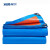 安英卡尔  蓝橘色塑料防雨布防水布货车防晒遮阳篷布 2*10m B2655