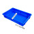 白色零件盒方盘塑料浅盘周转箱托盘塑胶盆收纳箱长方形储物盒胶箱 6#方盘-蓝610*420*95MM