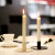 普舍（PUTSCHE）铁艺单头烛台家庭日常停电应急蜡烛台 白色