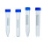 惠利得（HUILIDE）EP管种子瓶圆底尖底离心管微量实验室种子瓶样品瓶螺口塑料离心管刻度管 50ml蓝色螺口圆底 50个装