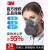 LISM3200防尘口罩防工业粉尘打磨装修挖煤矿专用透气面罩高效KN95 3200面具一整套+100片滤棉