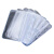 稳斯坦 W7663 (20个)PVC透明工作证卡套 防水胸卡牌套工牌证件套 横款82*102mm(含挂绳)