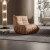 芝华仕XJ014大号棕色沙发现代简约懒人小户型布艺单人休闲椅毛毛虫