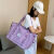 旅行健身包袋行李包包女短途旅游袋子手提外出时尚大容量超大便携 香芋紫[干湿分离+底部可扩展+