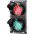 博雷奇红绿灯交通信号灯交通信号灯路障闪灯交通灯控制器 2灯 300直径双色人/双色