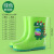 厚创 儿童雨靴 劳保防护 雨鞋大童中筒防水鞋【适合7-15岁】 绿色恐龙 鞋长230mm 