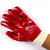 OLOEY红耐油罗口手套棉毛浸PVC 耐油耐磨耐酸碱机修全挂劳保手套 红色 XL