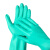 谋福 CNMF 丁腈橡胶手套防滑耐油耐酸碱 耐磨工业劳保防护手套（蓝色款 小号）167