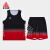 匹克篮球服夏季男投篮夏季休闲训练新款时尚透气宽松运动套装DF722301 红色 深红 S