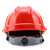 伟光 安全帽YD-VT 新国标V型ABS 工地建筑电力施工监理 防砸透气抗冲击头盔 红色 按键式调节1顶