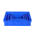 华昊创久 长方形塑料盒零件盒物料周转箱螺丝物流箱配件收纳箱药品盘选盖子 340*270*130mm（默认发蓝色）