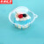 京洲实邦【小猫头盒400只】一次性塑料透明蛋糕包装盒ZJ-0403