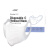 袋鼠医生3D-603d立体折叠一次性口罩防尘白色60只装