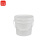 谋福1091食品级塑料桶密封桶小水桶包装桶 龙虾打包桶塑料桶（4L白色 带提手）