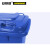 安赛瑞 13493 侧踏式商用垃圾桶（100L）2个装 蓝色 55×46×81cm 环卫翻盖垃圾桶 小区物业垃圾桶 环保垃圾桶