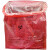 伏兴 水溶性处置袋 一次性红色溶解废物袋洗衣袋 双层水溶袋71*80cm 20只