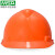 免费印字 MSA梅思安 V-Gard标准型安全帽工地男领导国标加厚建筑工程头盔定制LOGO 橙色  标准型PE超爱戴