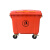 庄太太 【660L红色】升环卫户外垃圾桶带盖大号挂车分类垃圾桶大型室外工业垃圾桶垃圾车