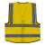 海华 反光背心 可印字反光衣马甲加厚带多袋建筑工地施工环卫年检 黄色