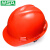 梅思安（MSA）10146461 V-Gard PE标准V型安全帽 一指键帽衬 D型下颚带 红色 1顶
