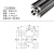 基克孚 工业铝合金型材欧标2020/3030铝型材国标4040喷砂氧化黑色导轨架（定制）备件 欧标2020喷砂 