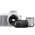 佳能（CANON） 入门级迷你单反数码相机套机vlog便携家用EOS 200D II二代拆单机 白色搭配佳能18-55+75-300mm双镜头组合 套餐一