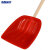 海斯迪克 塑料除雪铲 粮食铲胶铲推雪板 含柄耐磨塑料锹 大号红色 长46cm宽42cm HKQJ14