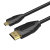 Micro HDMI线2.0微型口4K索尼相机监视器6500高清线A7M3阿童木A-D 黑色 3米
