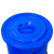 金诗洛 KSL145 塑料大桶 环卫物业垃圾桶酒店厨房收纳圆桶 白色160升 56*70cm(有盖）