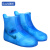 苏识 防水防滑硅胶户外加厚耐磨脚套雨鞋套 XXL 蓝色加高筒 双 3132099