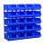 征东 塑料零件盒 配件物料五金分类整理盒螺丝元件储物盒组合式 3号【18个装】325*210*130mm 蓝色