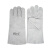 朋安 悍途牛皮电焊手套 单层柔软耐磨隔热手套加长款33cm 灰白色
