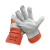 特威强耐高温手套橘红1双牛二皮耐温隔热防滑防烫焊工劳保手套