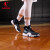乔丹QIAODAN篮球鞋2024夏季新款男鞋革面球鞋学生耐磨实战球鞋 黑色/乔丹白 44.5