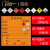 危险废物标识牌标贴标签不干胶标示牌危废危险品警示贴消防安全标 综合四合一 10*10厘米*100贴