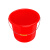 庄太太【17.5L有盖款】多功能塑料手提桶红色耐摔水桶