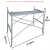 镀锌脚手架钢管架四横杆梯架门式架踏板工地装修广东广州 0.9米高1.6厘厚1套踏板1张