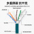 京普联盛 工业高柔网线 8芯X型公头转RJ45工业拖链电缆 屏蔽耐折弯耐磨康耐视传感器线3米 JPLS-GRWX173