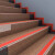 钧稳 台阶自粘止滑条楼梯防滑条踏步PVC防水防滑贴 红/灰 6CM宽带粘胶1米
