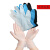 一次性PVC复合丁腈手套多颜色检查美容纹身shi品家用烘焙橡胶防水 透明PVC100只/盒-PVC材质 S