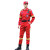 瑞可特 RSF320 抢险救援服套装 长袖反光应急救援防静电服 电网电力劳保工作服 红色（套装+帽子+腰带） S 