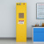 知旦 气瓶储存柜 单瓶一代报警器 全钢气瓶柜液化气存储柜实验室安全柜可定制 ZD202 黄色